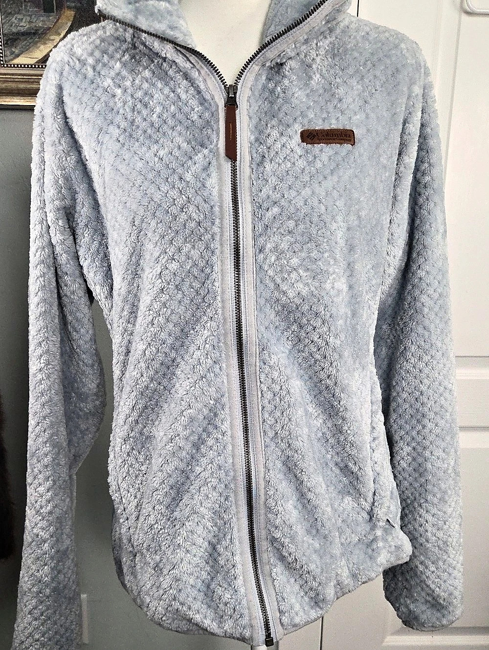 Columbia Benton Springs Full Zip Fleece Jacket Blue Large